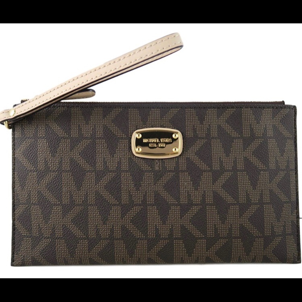 Michael Kors lg zip clutch